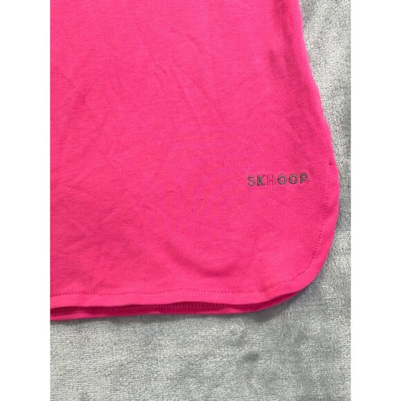 Skhoop Shirt Women's Small pink sleeveless V-Neck blouse NWT and Necklace - Picture 2 of 10